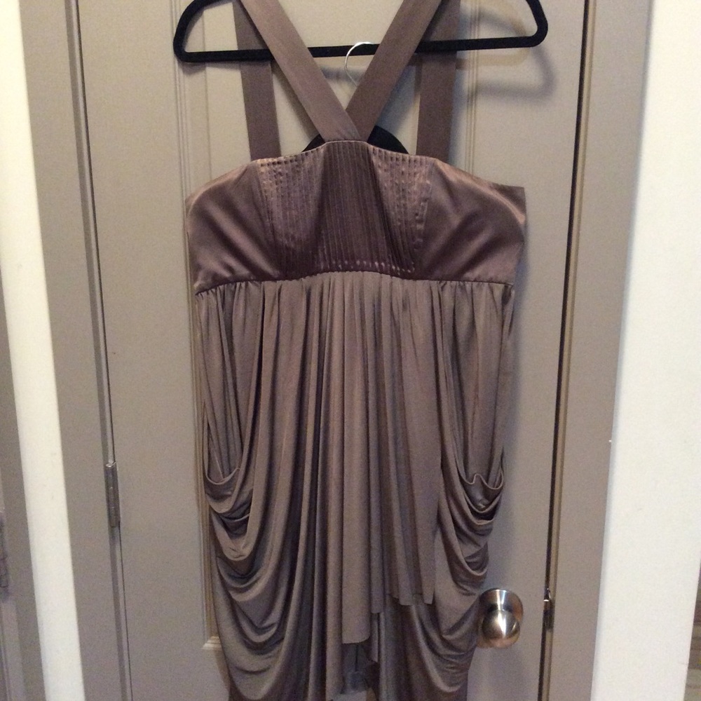 Alice & Olivia fitted top flowing dress